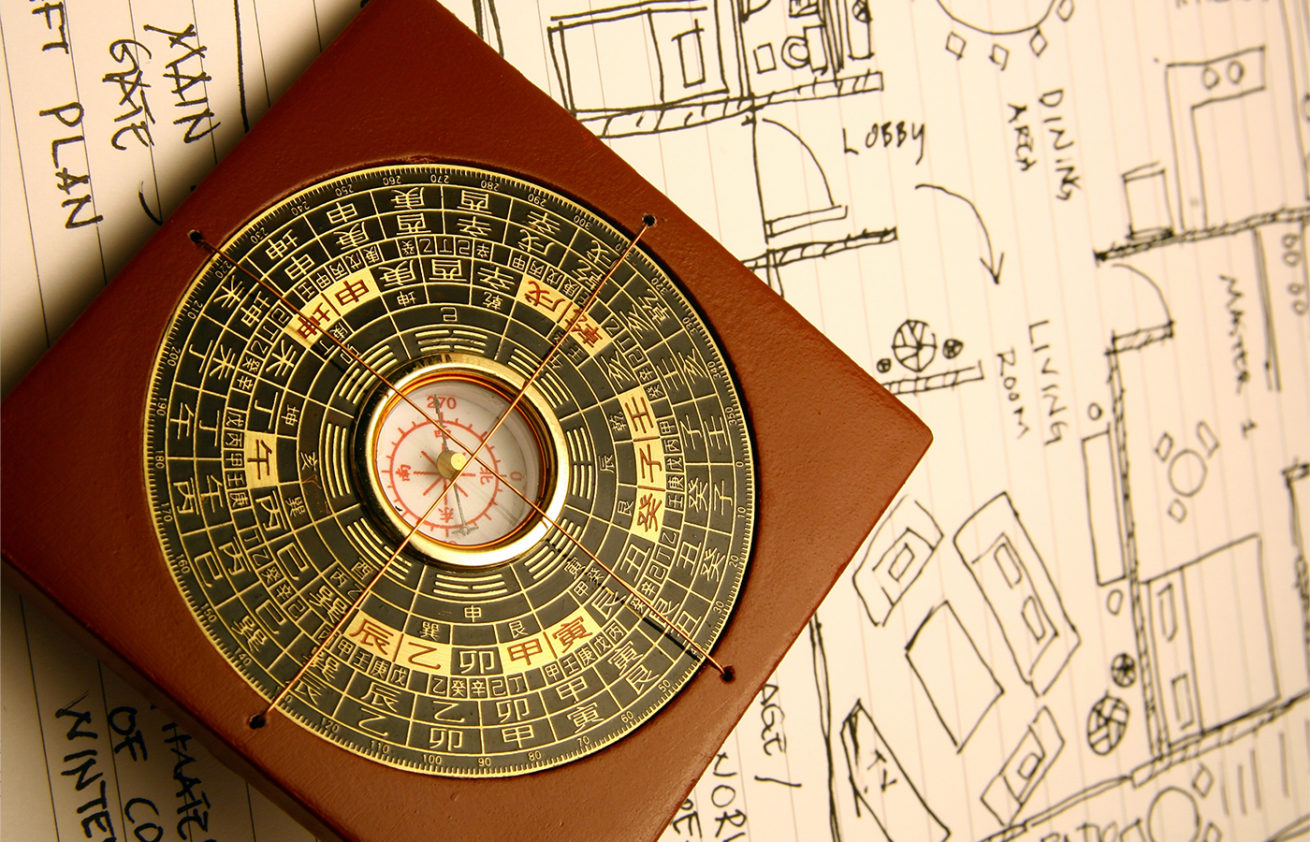 boussole plan feng shui