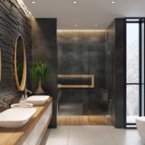 salle de bain feng shui grise